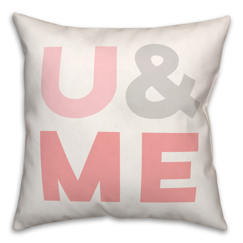 Housse et insert de coussin carré U & Me