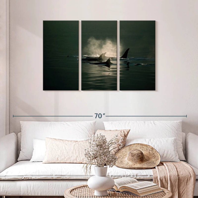 Brampt Orca Whale Pod, 28" H x 45" W