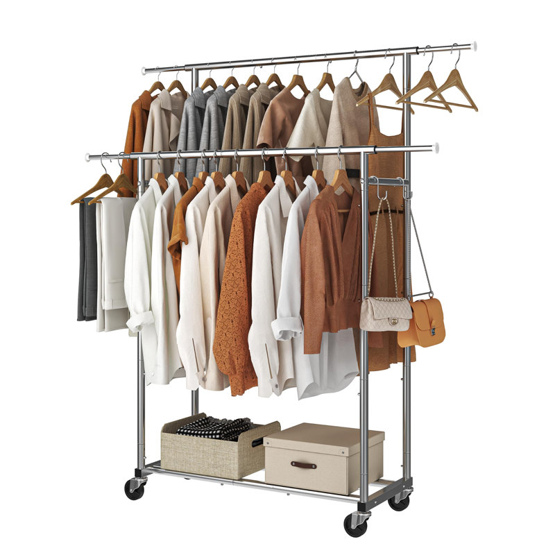 Portant à vêtements réglable en métal Nithara