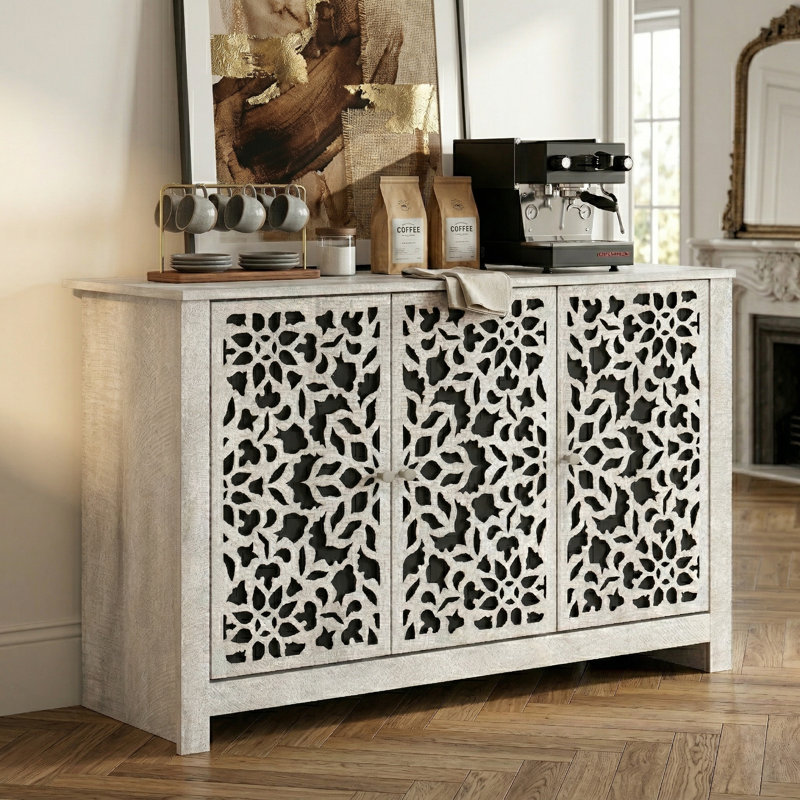 Culbreath Arrastia 3 Door Wide Sideboard, Dusty Grey Oak, Barli