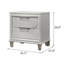 Table de chevet, blanc perle
