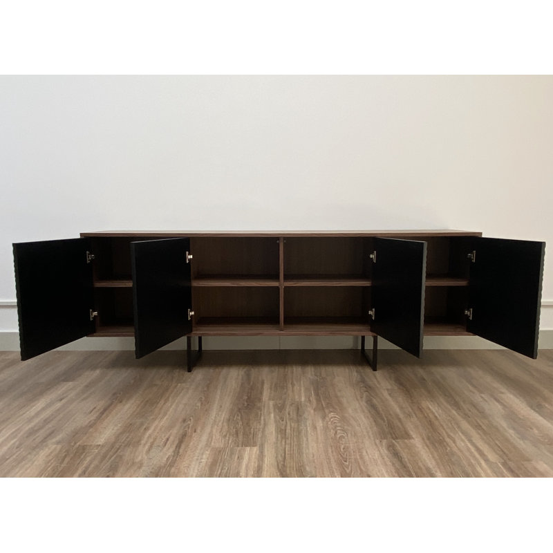 Largo 204cm Sideboard, Grey/Walnut