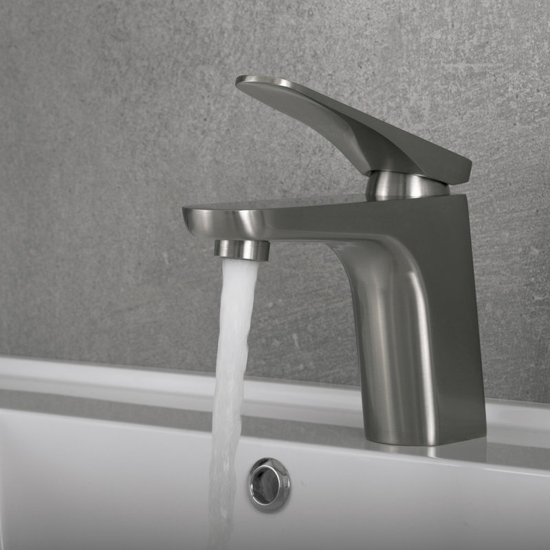 Single-handle Bathroom Faucet, Brushed Nickel