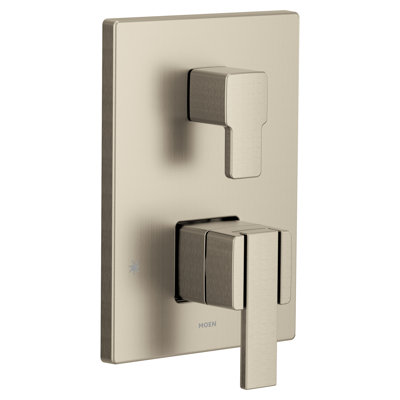 90 Degree M-CORE 3-Series 2-Handle Shower Trim With Integrated Transfer Valve, Valve Required