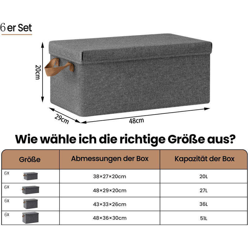 17 Stories Wool / Felt Decorative Bin, 27 L
