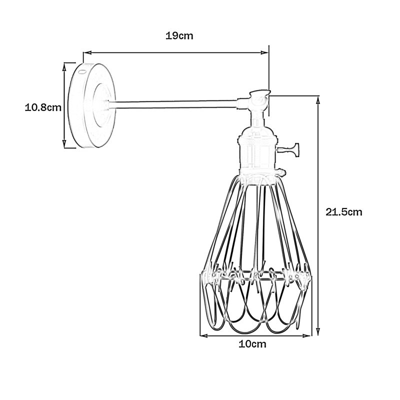 Bruckmann Wall Sconce, Chrome/Red, No