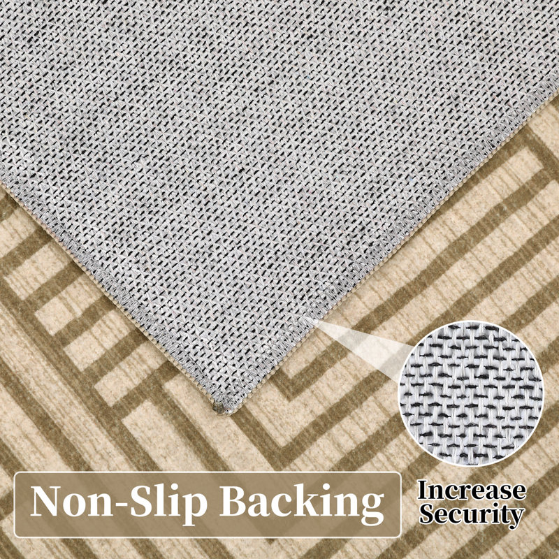 Area Rugs for Living Room Washable Rugs Modern Non Slip Area Rug for Bedroom Farmhouse Stain Resistant Carpet for Office Dining Room