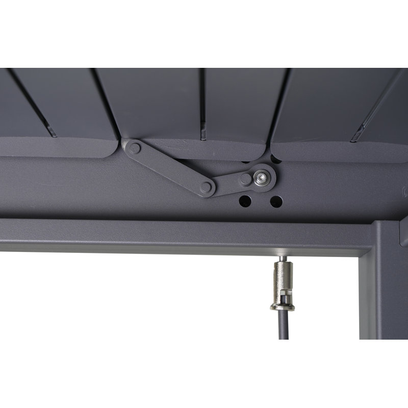 Aluminum Pergola, Anthracite, 250cm H x 300cm W x 300cm D