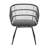 TERRY CHAIR,2PCS With 2 Cushions,Gray