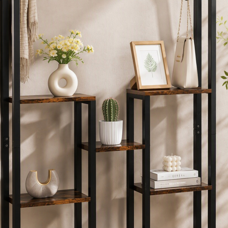 75" Plant Stand with Hanging Hooks