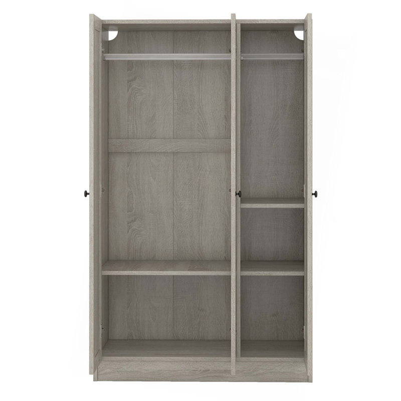 Armoire à 3 portes avec tablettes