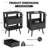 2 Pack Modern Nightstand With Charging Station, LED Light, And Adjustable Fabric Drawers For Enhanced Bedside Convenience-995464938