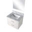 White Bath Vanity With Acrylic Countertop And Included 18 In. Mirror, 24 X In., Soft Close & W D, Cabinet-1566169046