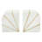 Modern Marble Bookends with Gold Inlay Set of 2-53424628