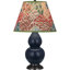 Small Double Gourd Accent Lamp - Sangria, Deep Patina Bronze - Lavender, Plum Shade-583633427-583633413