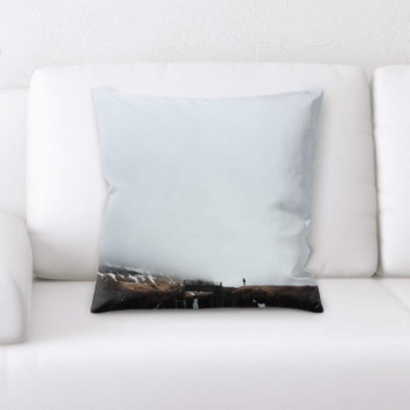 Microsuede Reversible Throw Pillow