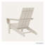 Chaise Adirondack en polyéthylène haute densité l 30,7 po Erlene-86552595
