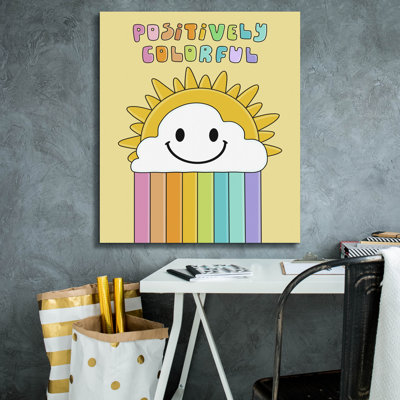 Epic Graffiti 'Positively Colorful'  by Club Daydream Canvas Wall Art, 26" x 30"