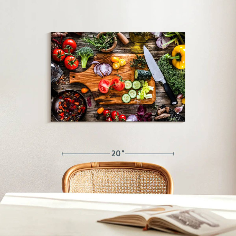 Yarlin, légumes, ingrédients frais, H 16 po x l 24 po