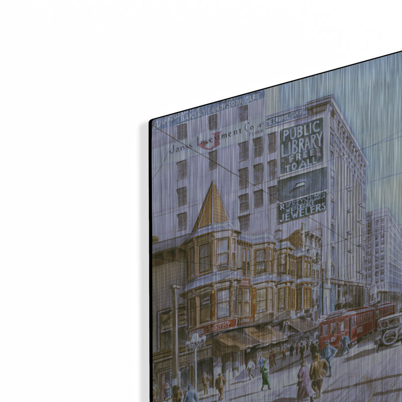 «Los Angeles 5Th And Hill» par Stanton Manolakas, H 12 po x l 16 po