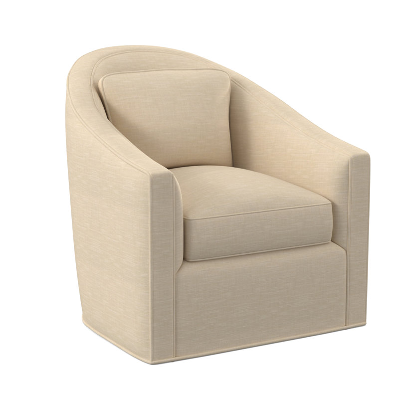 Fauteuil pivotant Academy - sans garniture en bois, Lin UV-Rollo