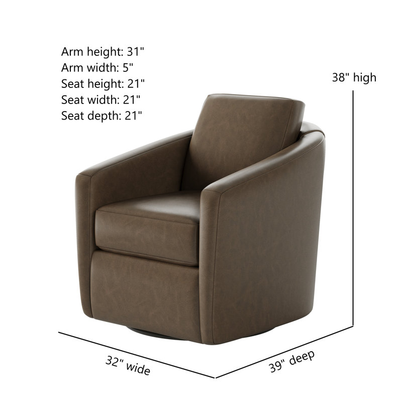 Daisey Swivel Glider, Passion Hickory