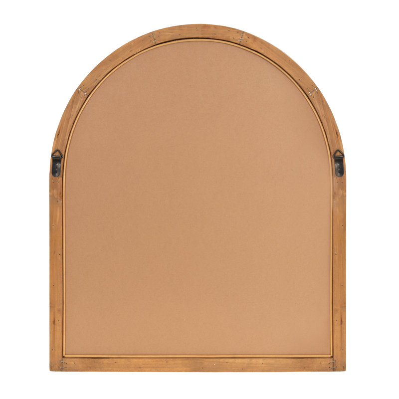 Ashwini Engineered Wood Flat Mirror, 32" H x 28" W, Natural