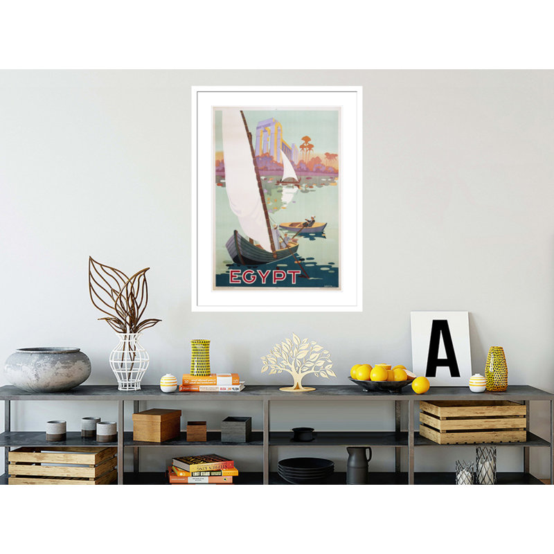 Egypt Poster by H. Hashim -Framed Giclee Print, 41.5" H x 31.36" W