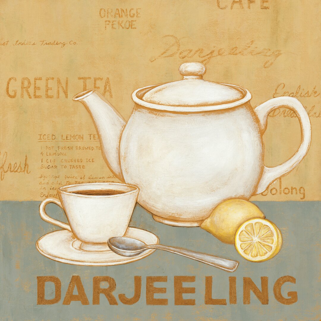 Leinwandbild Darjeeling Tea Teal von David Carter Brown