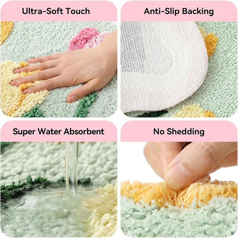 Floral Bath Mat - Multi