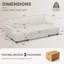 Canapé modulaire en fausse fourrure de lapin avec lit escamotable-1965887166
