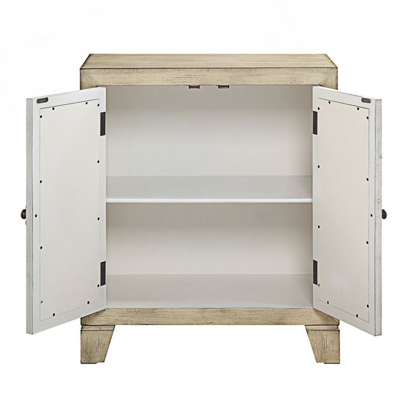 Transitional Rectangular Console Table With 2 Door, Hallway Table