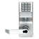 Trilogy Interchangeable Core Digital Door Lever with Square Rosette