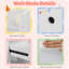 Table de maquillage avec miroir lumineux, tablettes ouvertes et tiroirs de rangement Princess-544934084