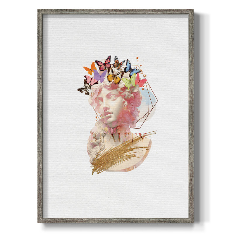 «Greek Goddess II», reproduction encadrée - bois massif, H 11 po x l 9 po