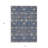 3' X 5' Navy Blue Brown And Beige Floral Washable Indoor Outdoor Area Rug
