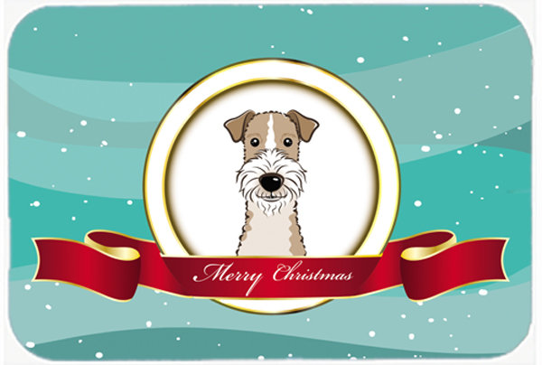 Planche à découper en verre de noël à poils de noël east urban home terrier merry
