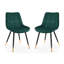 Aave 49 cm H Velvet Side Chair in Green-36025723