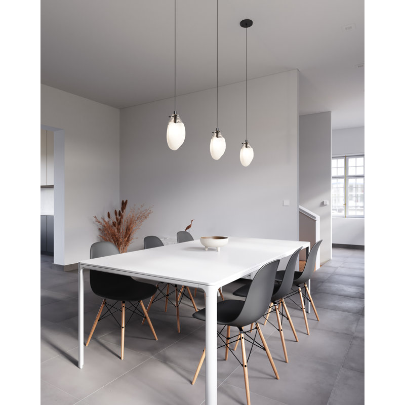Liquid 1 - Light Pendant, Smoke Fade, 22" H x 10.5" W x 10.5" D