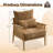 Masson Chenille Accent Chair Armchair With Pillow-1345830616