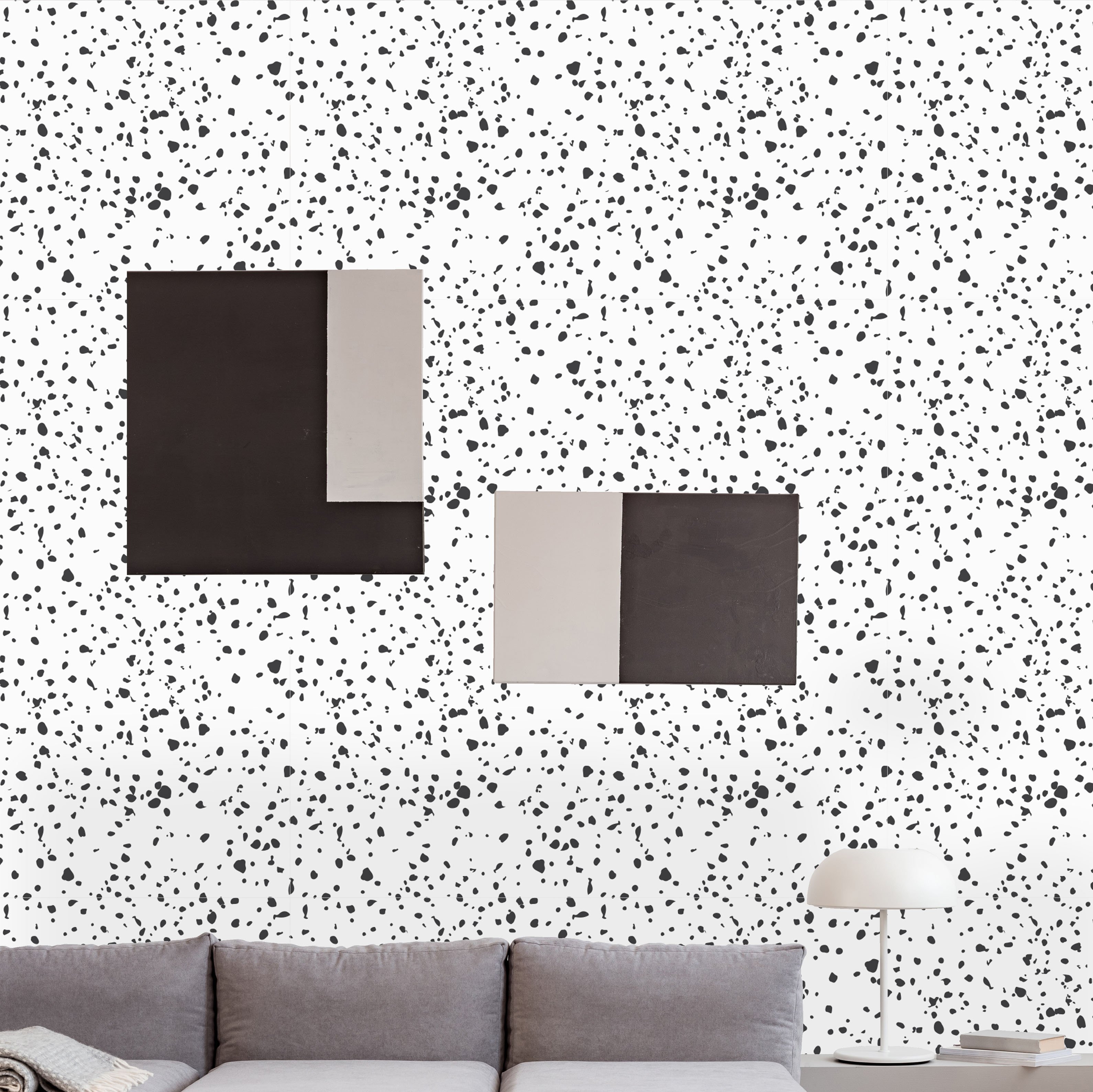 demerzier dalmatian peel and stick wallpaper roll