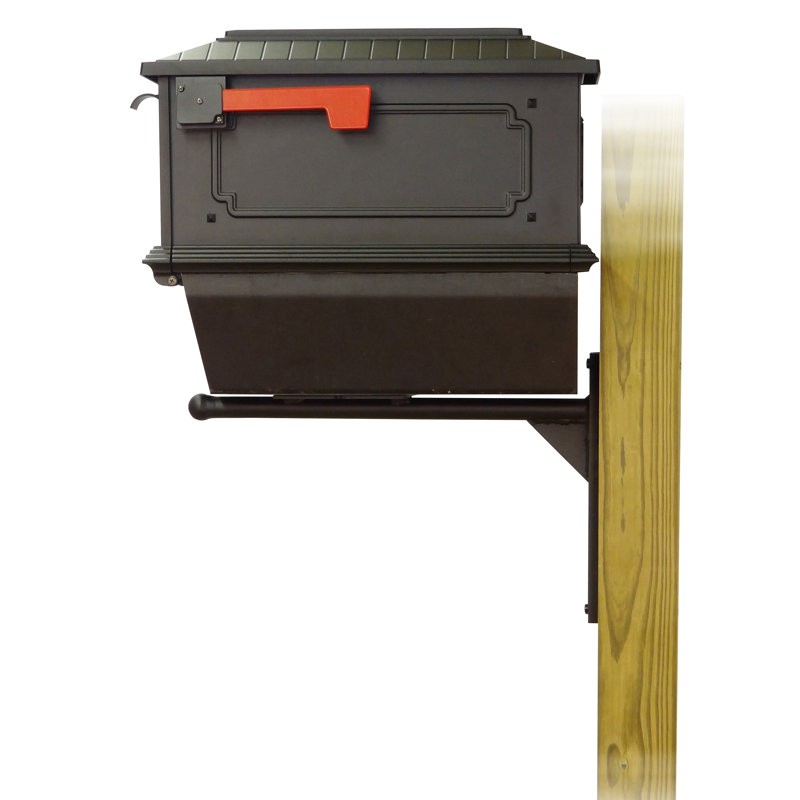 Kingston Aluminum Post Mounted Mailbox