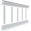 Panneau mural en pvc blanc Deluxe Shaker-2106485111-2106245513