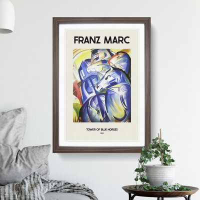 Blue Horses by Pierre-Auguste Renoir - Picture Frame Graphic Art
