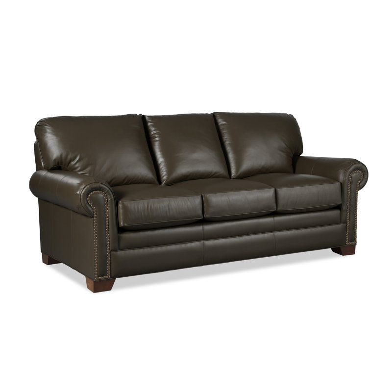 Copola Sofa, Brown Genuine Leather