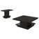 Myria 2-Piece Square Coffee And End Table Set Cappuccino