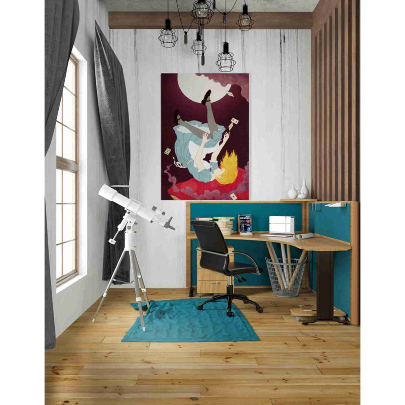 «Alice au pays des merveilles» par Sai Tamiya - impression sur toile tendue, H 40 po x l 26 po x P 1,25 po