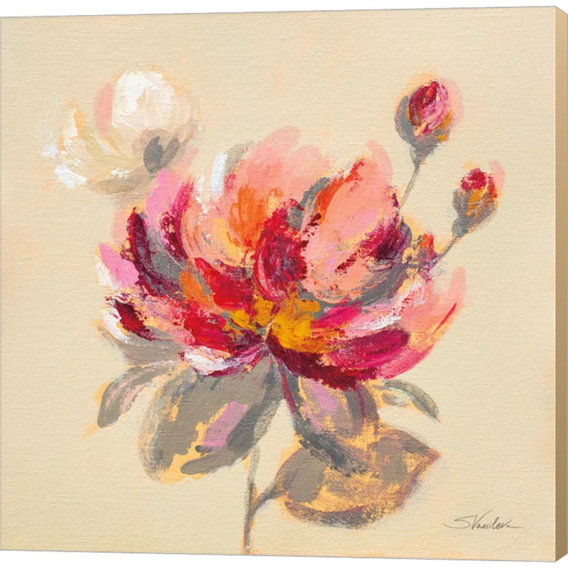 Décoration murale pivoine fleurie