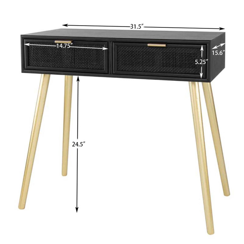 Gavrilin 16.5'' Console Table, Black