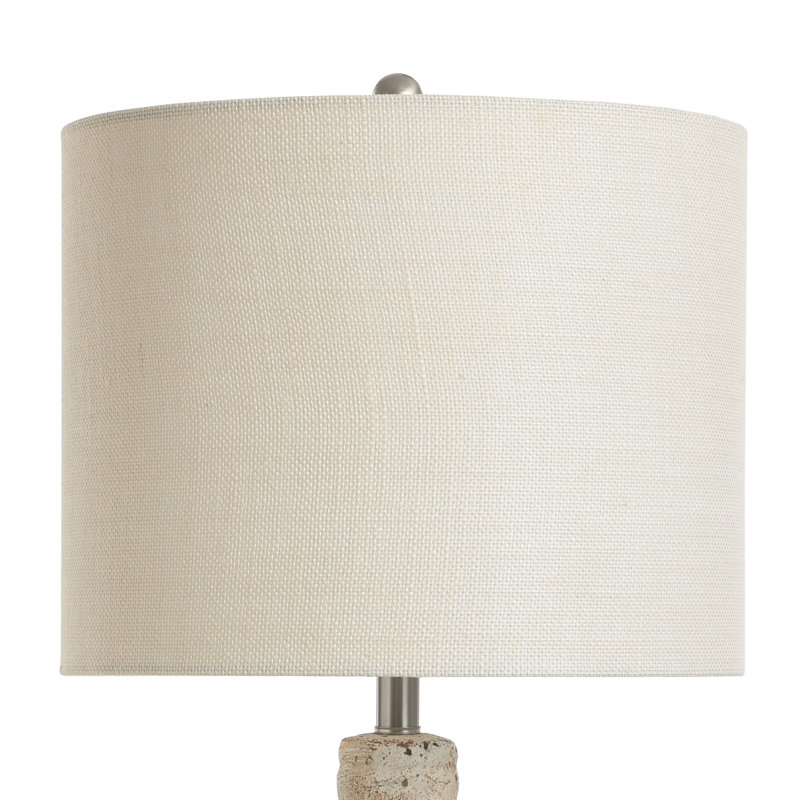 Boone Concrete Table Lamp, Multi-Color Cream Finish